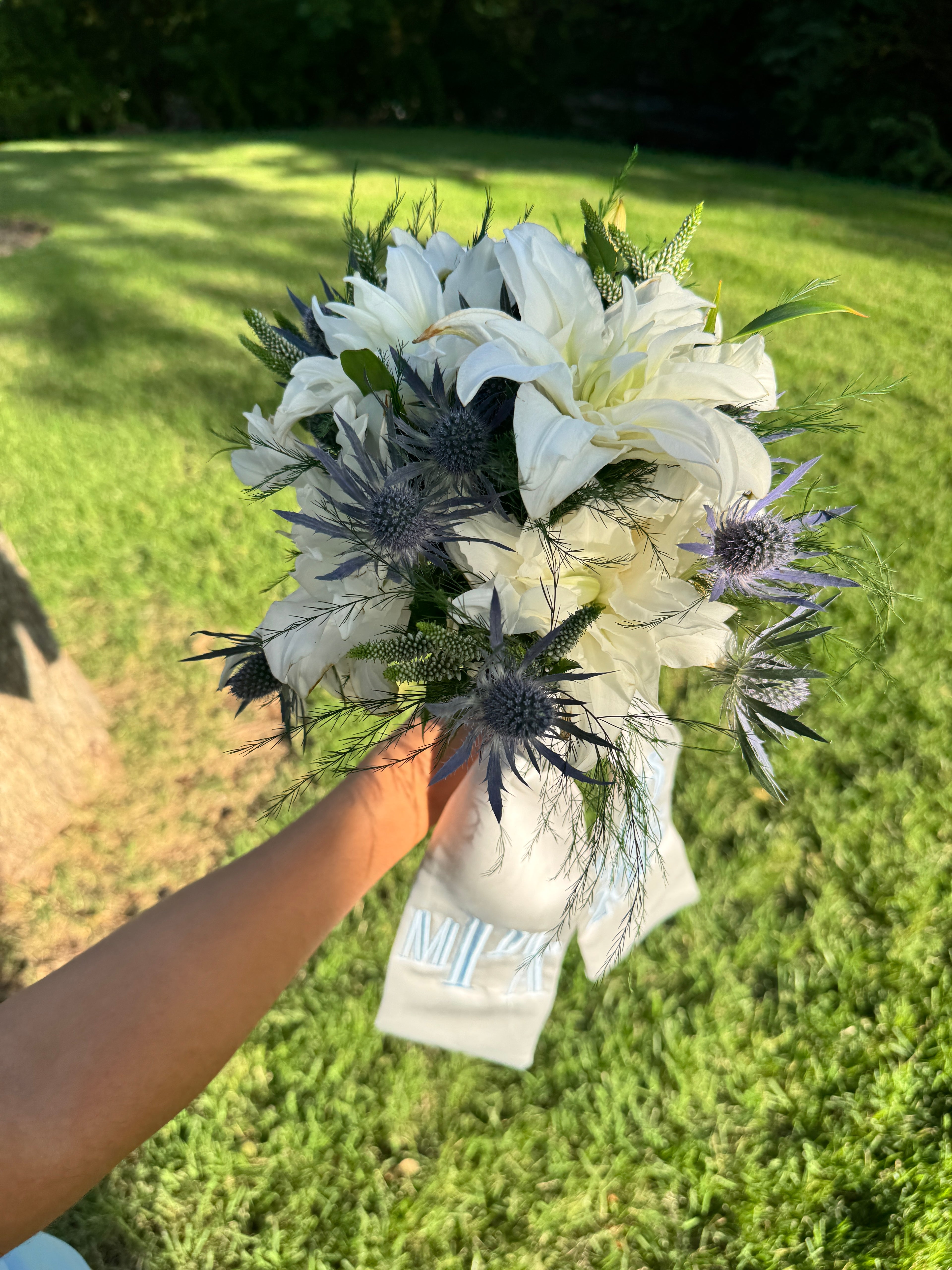 Custom Monogrammed Bouquet Sash